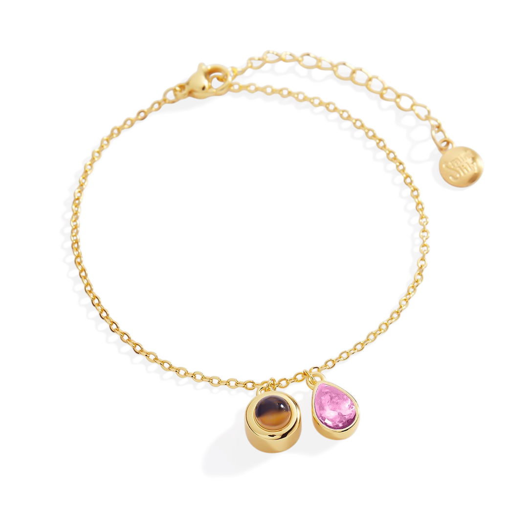 Birthstone Photo Bracelet