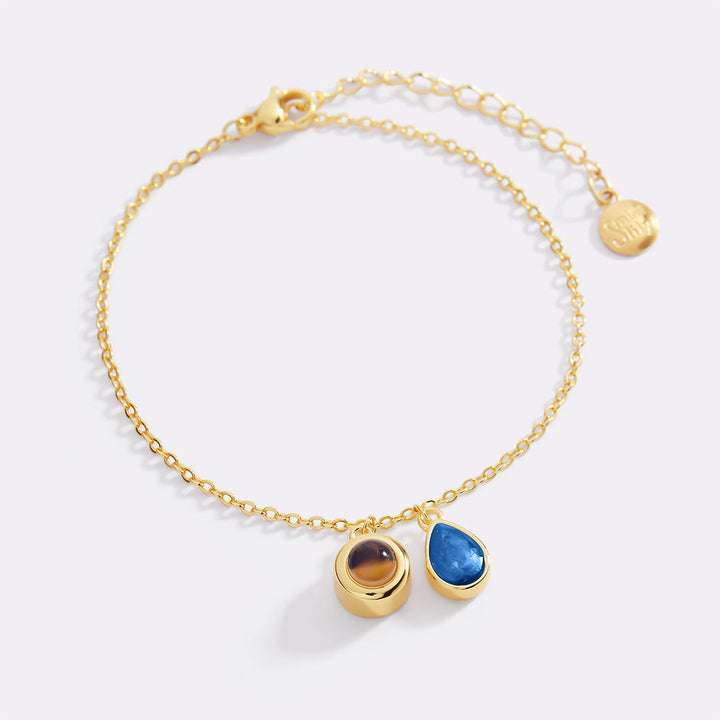 Birthstone Photo Bracelet