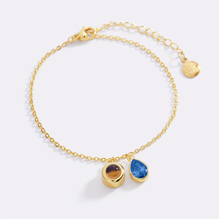 Birthstone Photo Bracelet