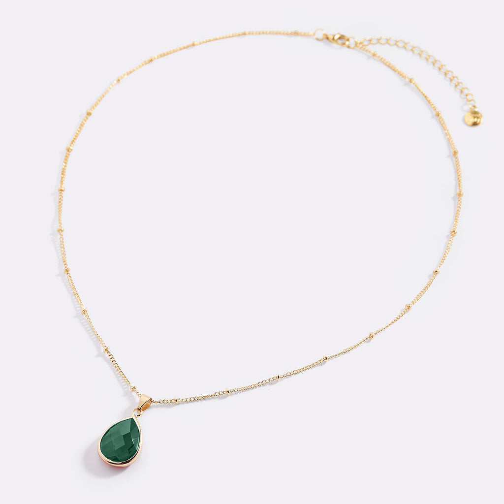 Birthstone Drop Pendant Necklace