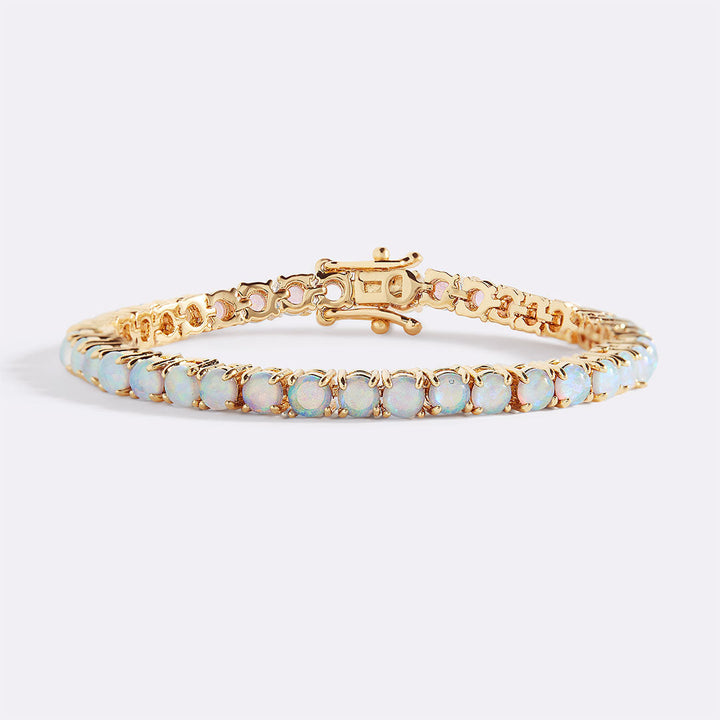 Blaues Opal-Tennisarmband