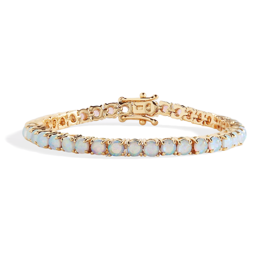 Blaues Opal-Tennisarmband