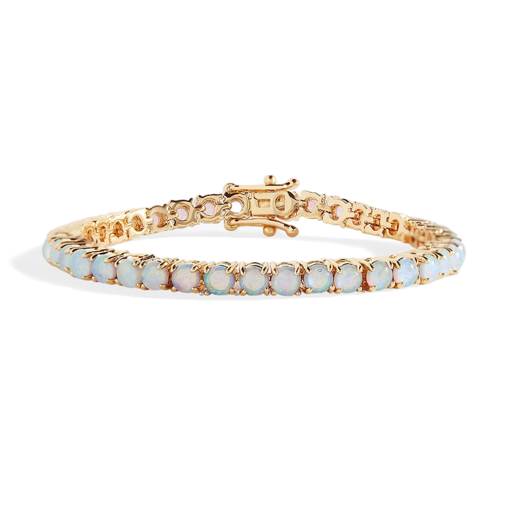 Blaues Opal-Tennisarmband