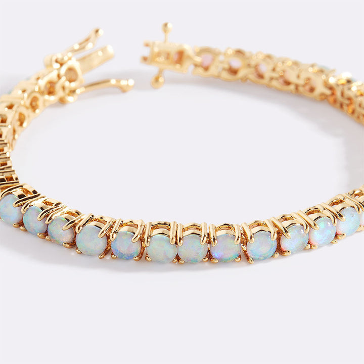 Blaues Opal-Tennisarmband