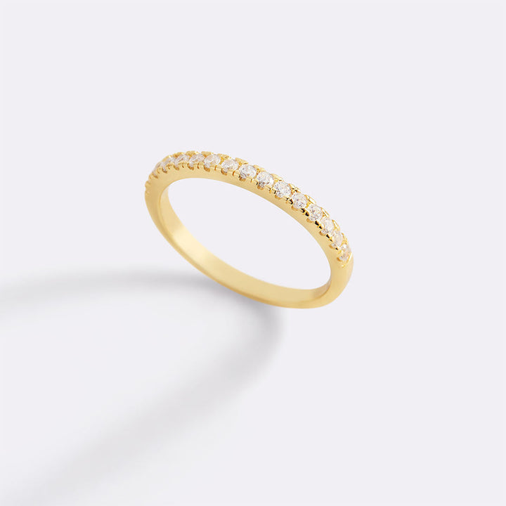 Anel Empilhável Eternity Micro Pavé