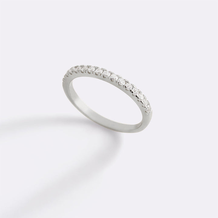 Anel Empilhável Eternity Micro Pavé