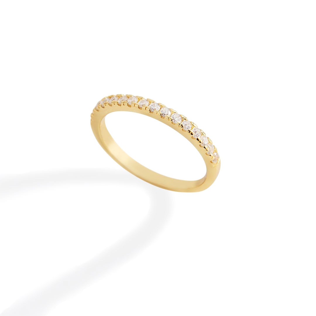 Anel Empilhável Eternity Micro Pavé