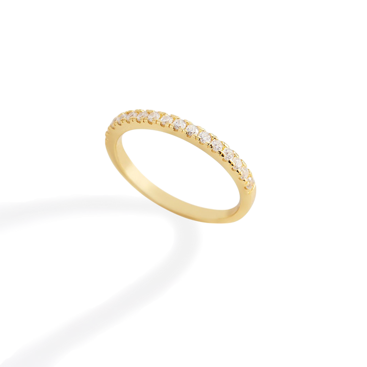 Anel Empilhável Eternity Micro Pavé