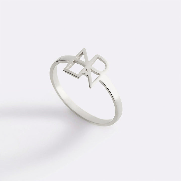 Bague à monogramme avec prénom