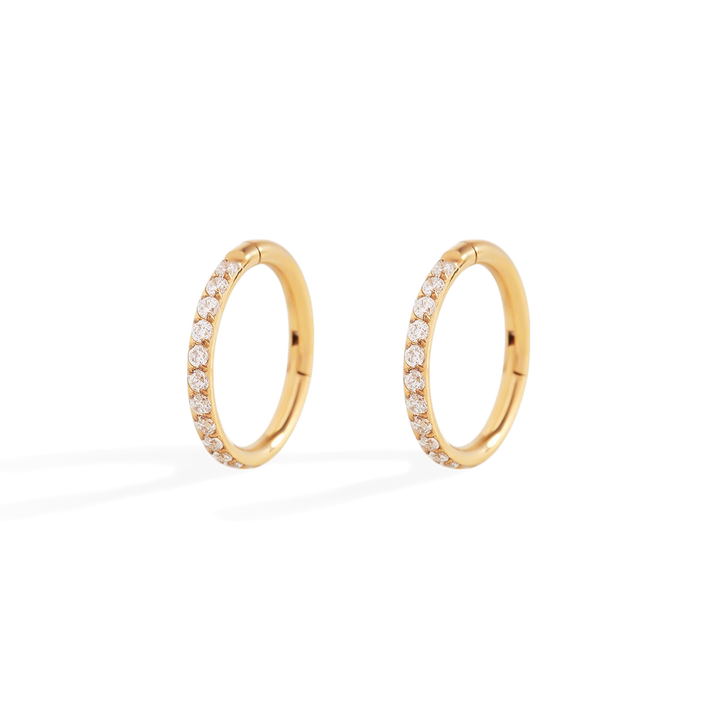 Eternity Crystal Cartilage Hoop Earrings | 16g