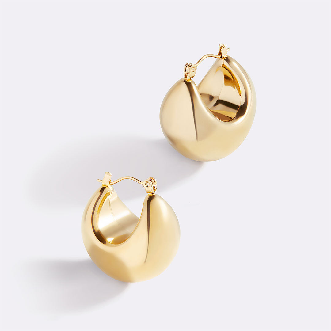 Sculpted Hoop Earrings