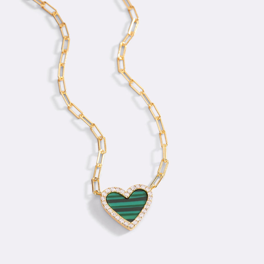 Collana delicata a catena a clip con cuore
