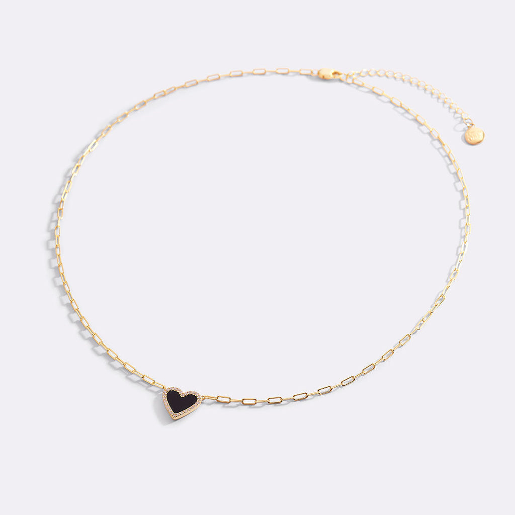 Collana delicata a catena a clip con cuore