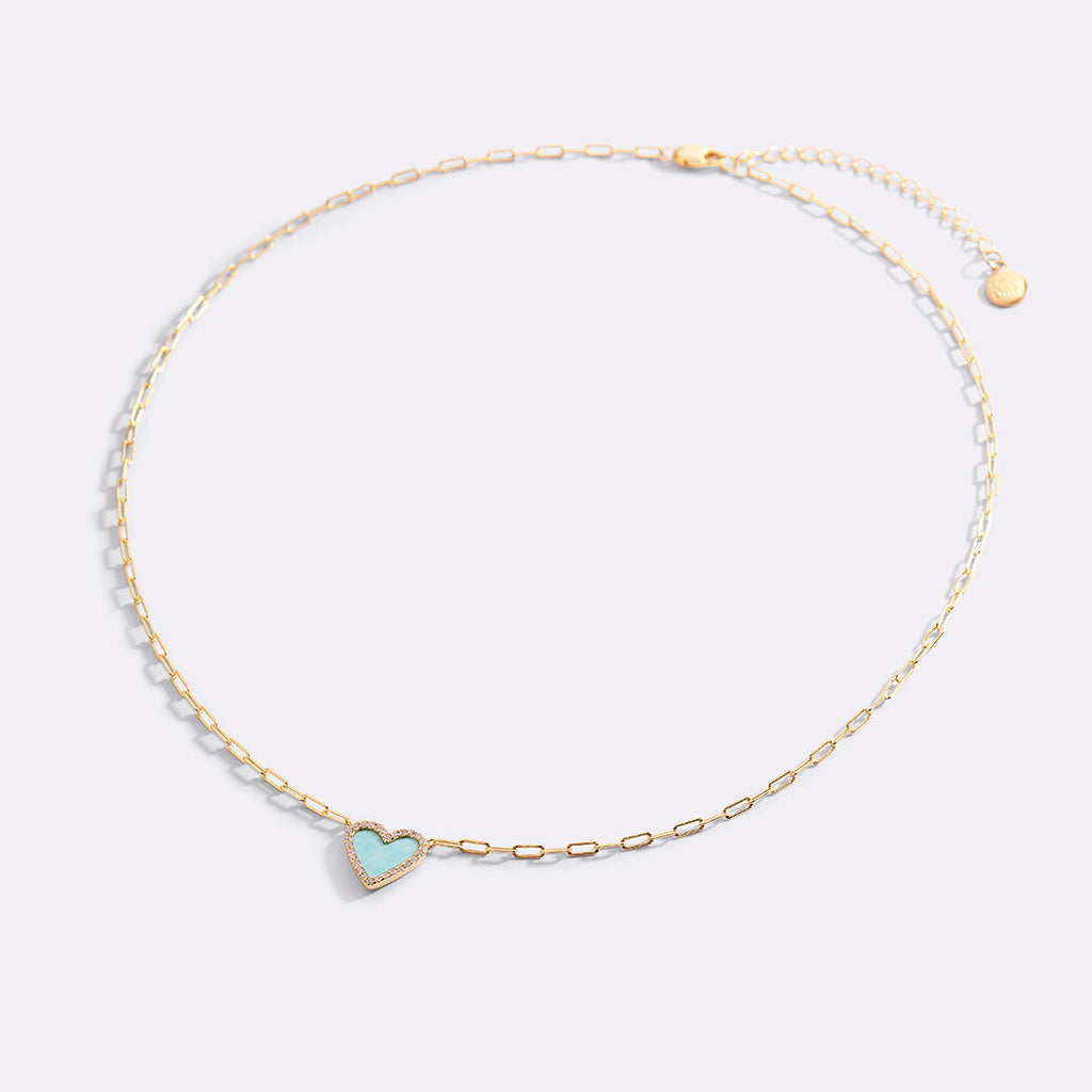 Collana delicata a catena a clip con cuore