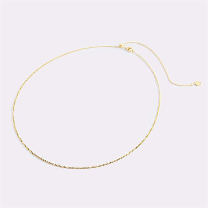 Italian Milano Sterling Silver Adjustable Chain Necklace