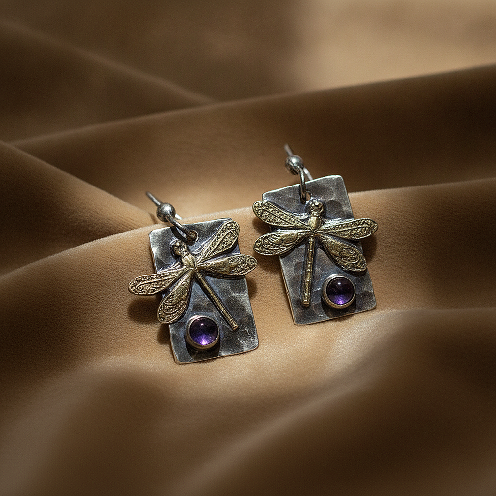 Ambre Amethyst Earrings