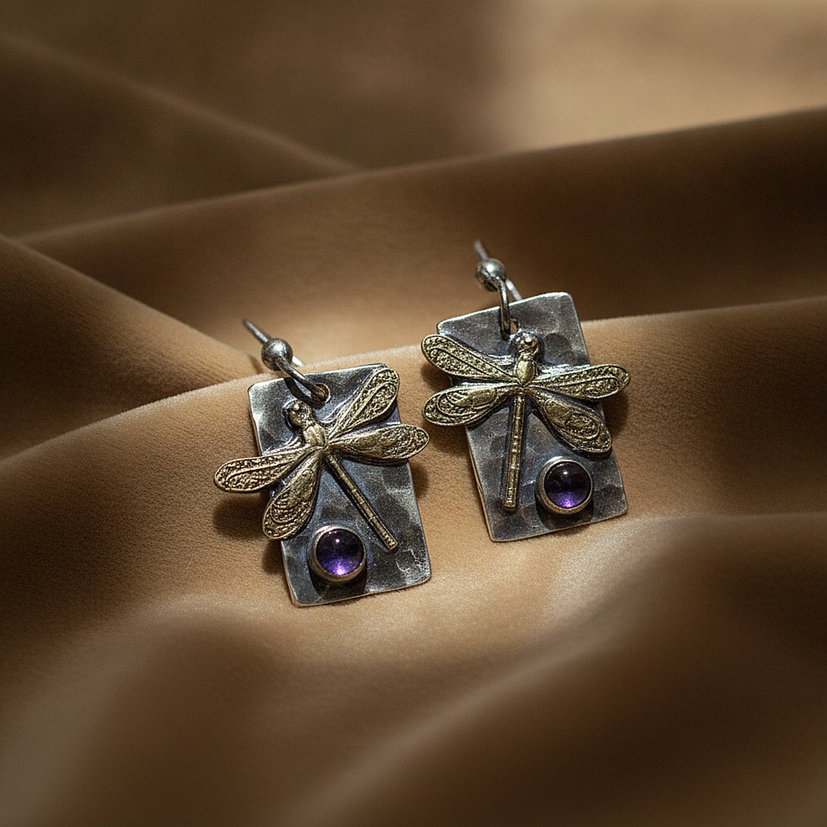 Ambre Amethyst Earrings