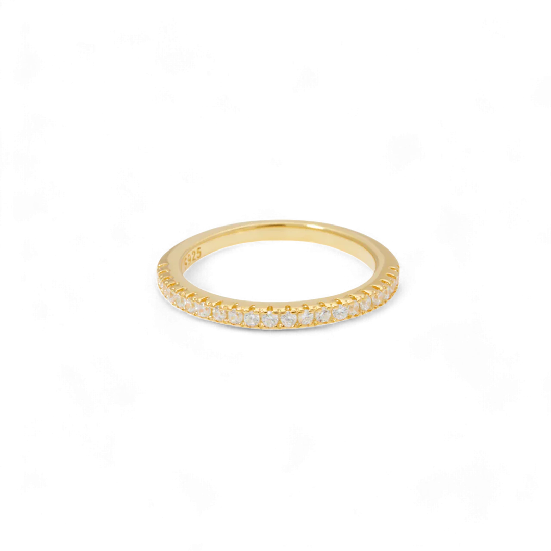 Anel Empilhável Eternity Micro Pavé
