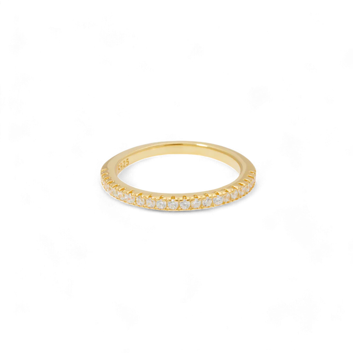 Anel Empilhável Eternity Micro Pavé