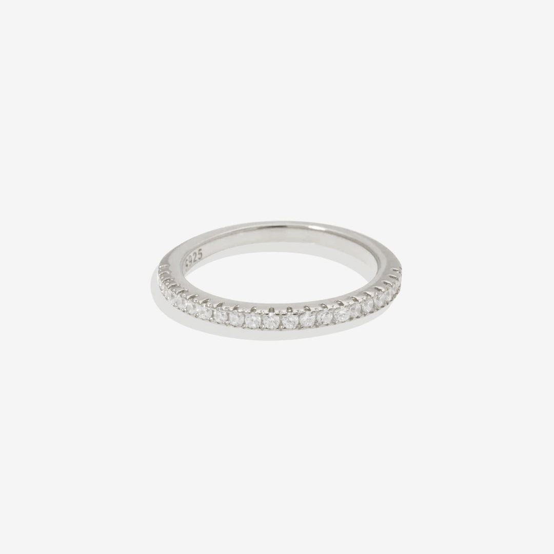 Anel Empilhável Eternity Micro Pavé