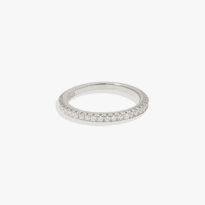 Anel Empilhável Eternity Micro Pavé