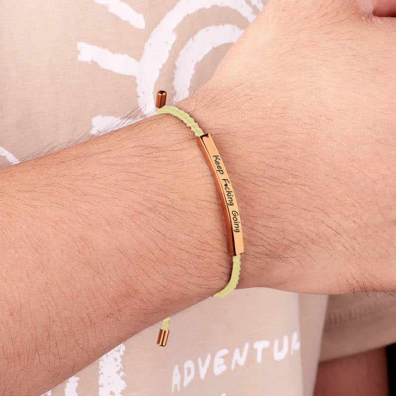 Bracciale Ispirazionale Keep Fcking Going
