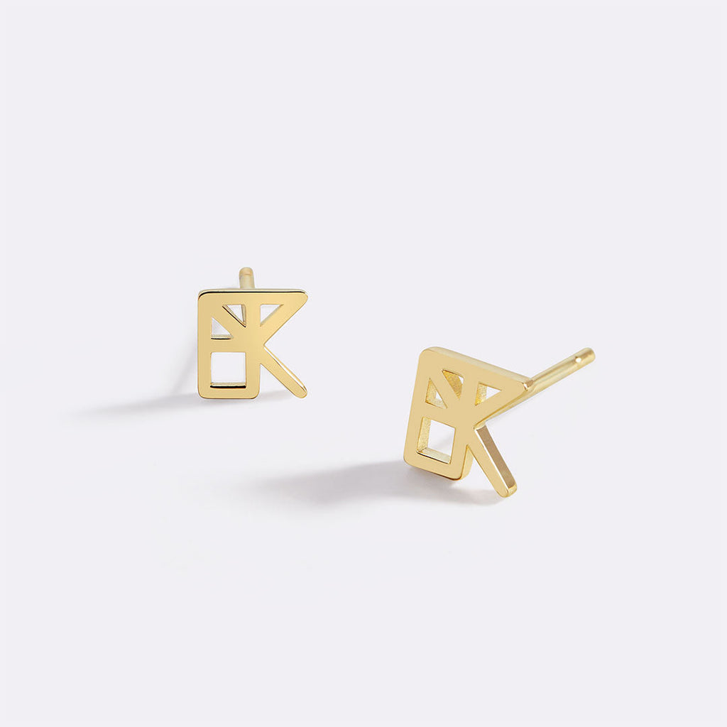 Náušnice s monogramem jména