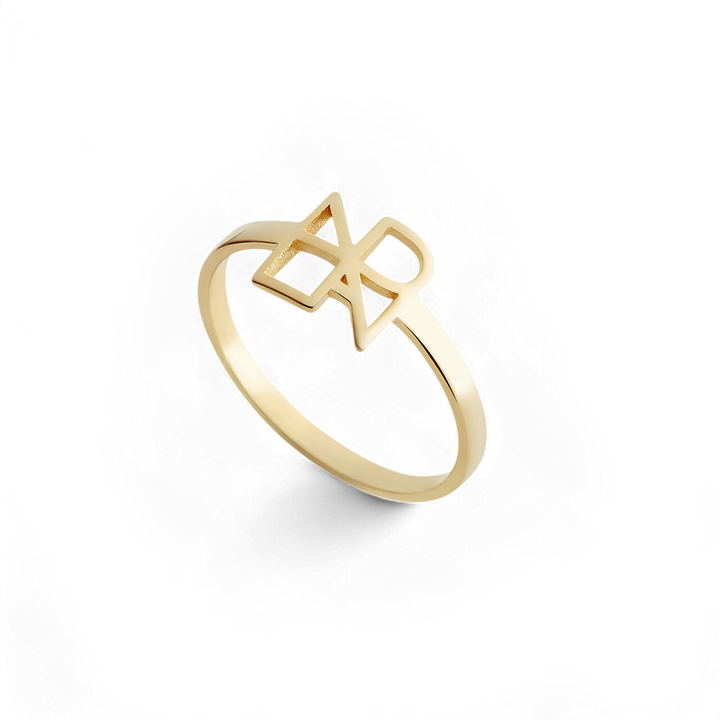 Bague à monogramme avec prénom