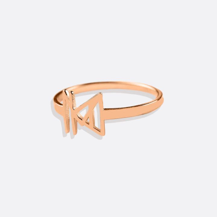 Bague à monogramme avec prénom
