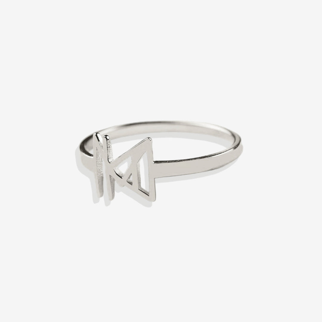 Bague à monogramme avec prénom
