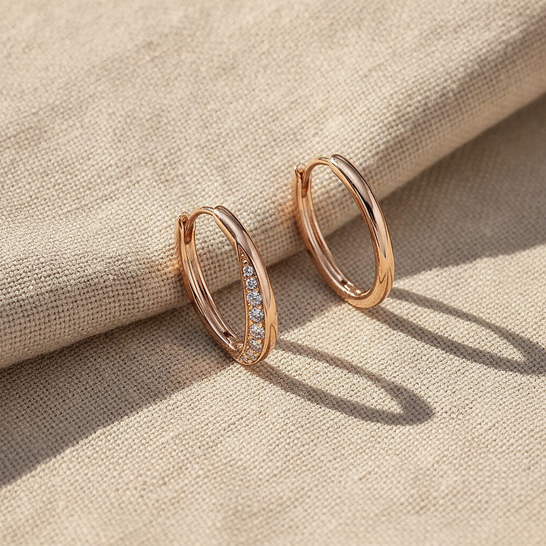 Boucles d’oreilles Sereia en zircone