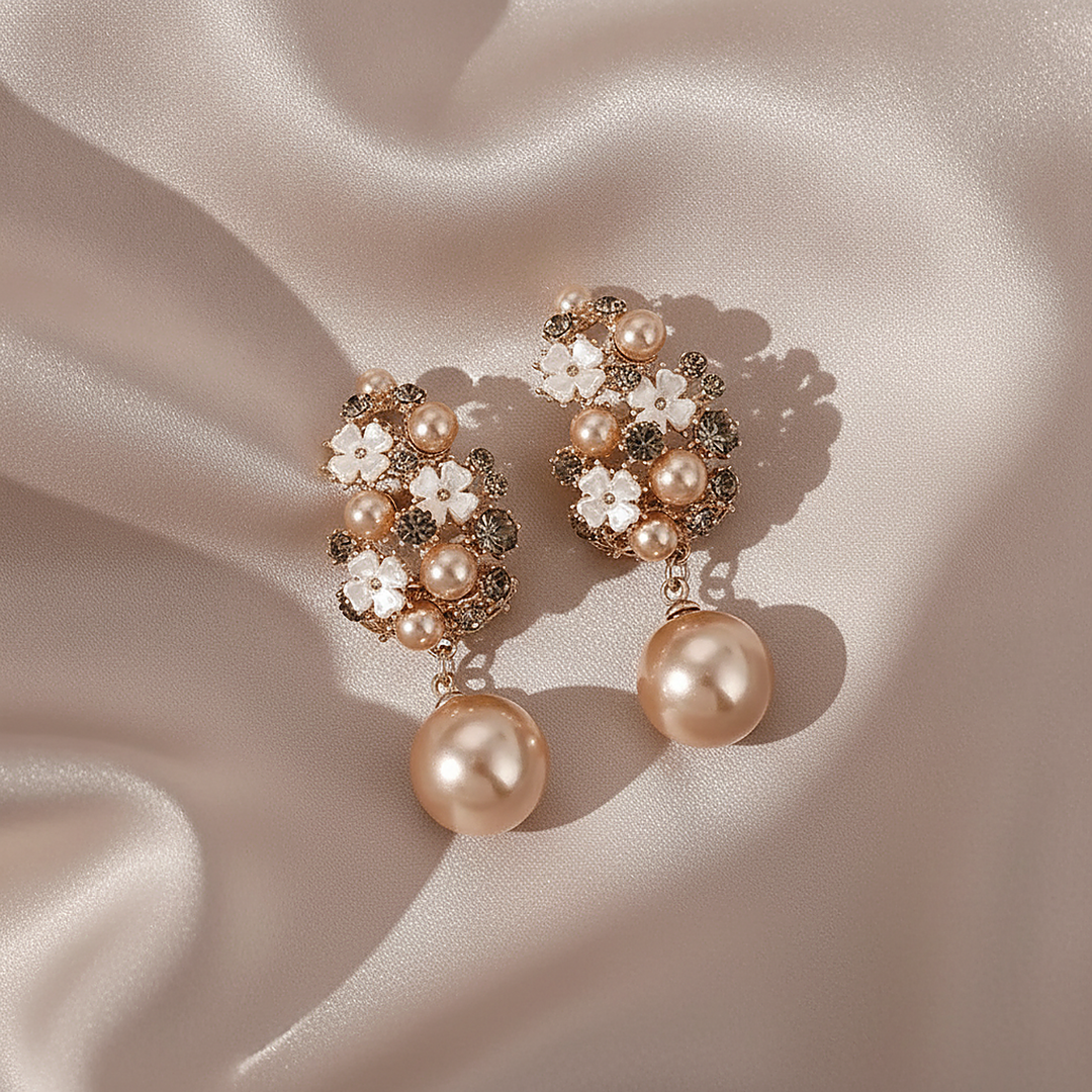 Boucles d’oreilles Sabine en perles