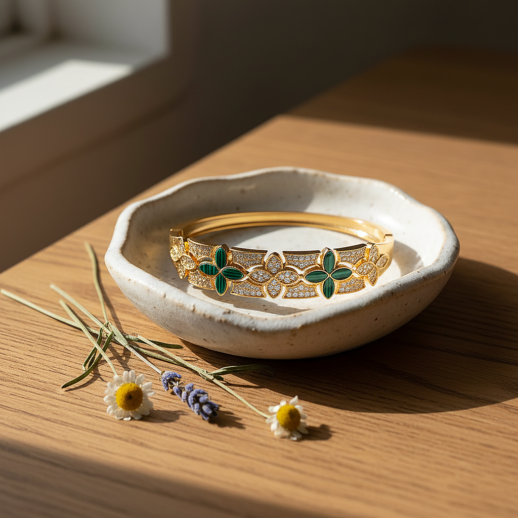 Fleur Emerald Bracelet