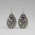 Lourdes Amethyst Earrings