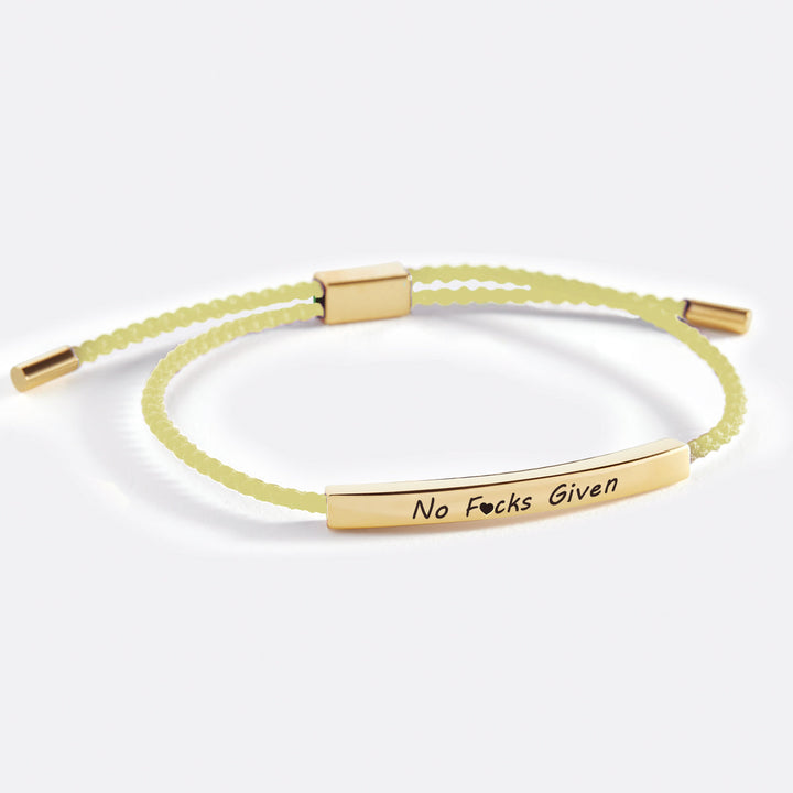 Bracelet d'inspiration No F♥cks Given