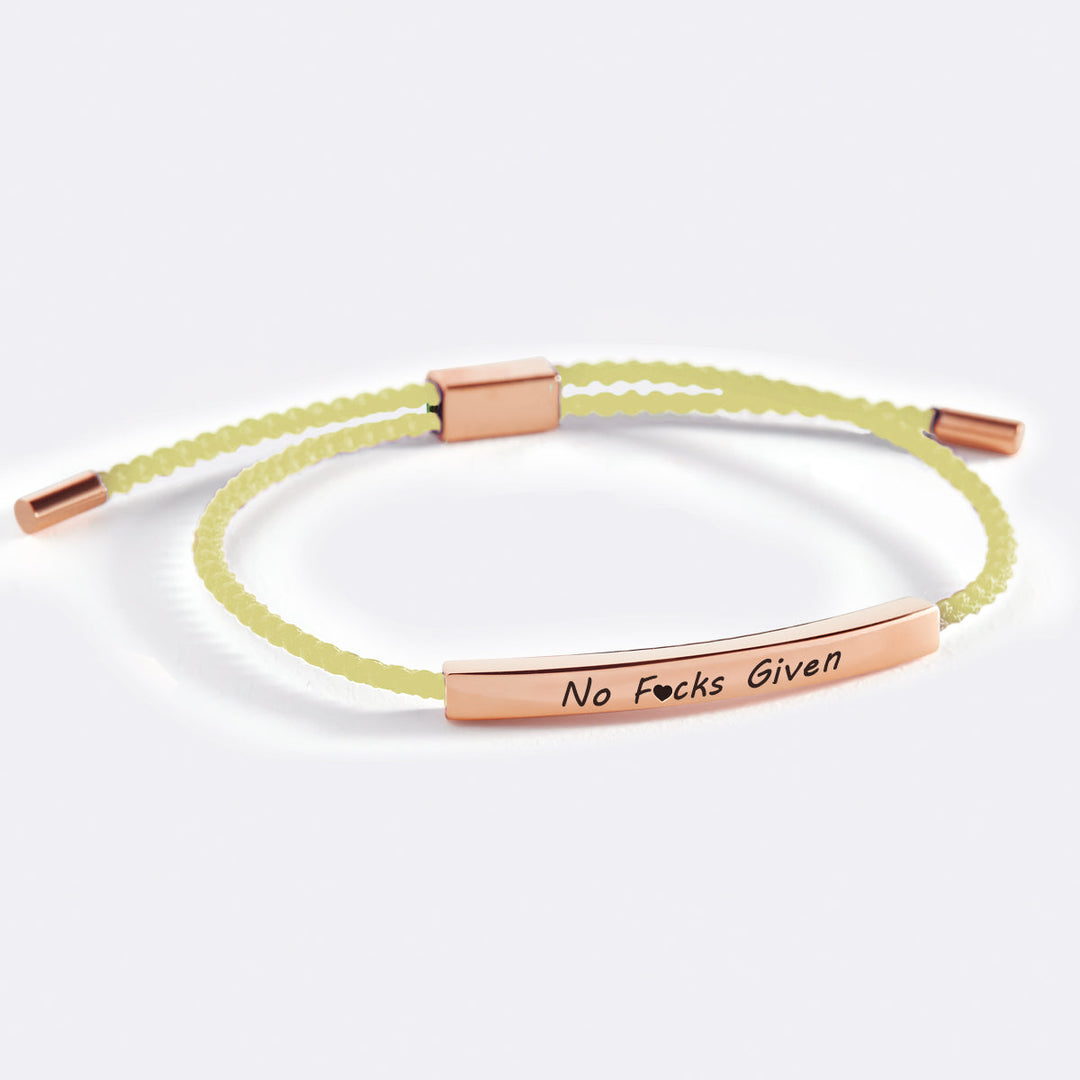 Bracelet d'inspiration No F♥cks Given