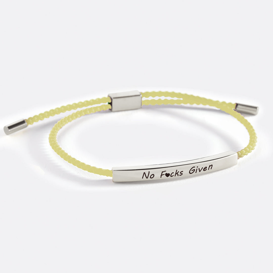 Bracelet d'inspiration No F♥cks Given