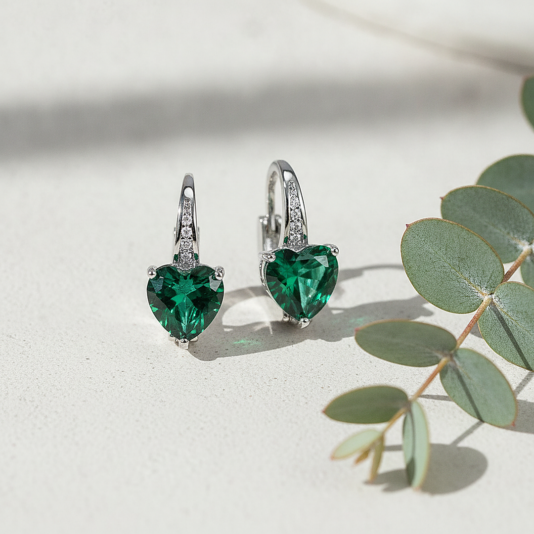Náušnice Kaia Emerald