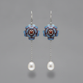 Boucles d’oreilles en perles opalines