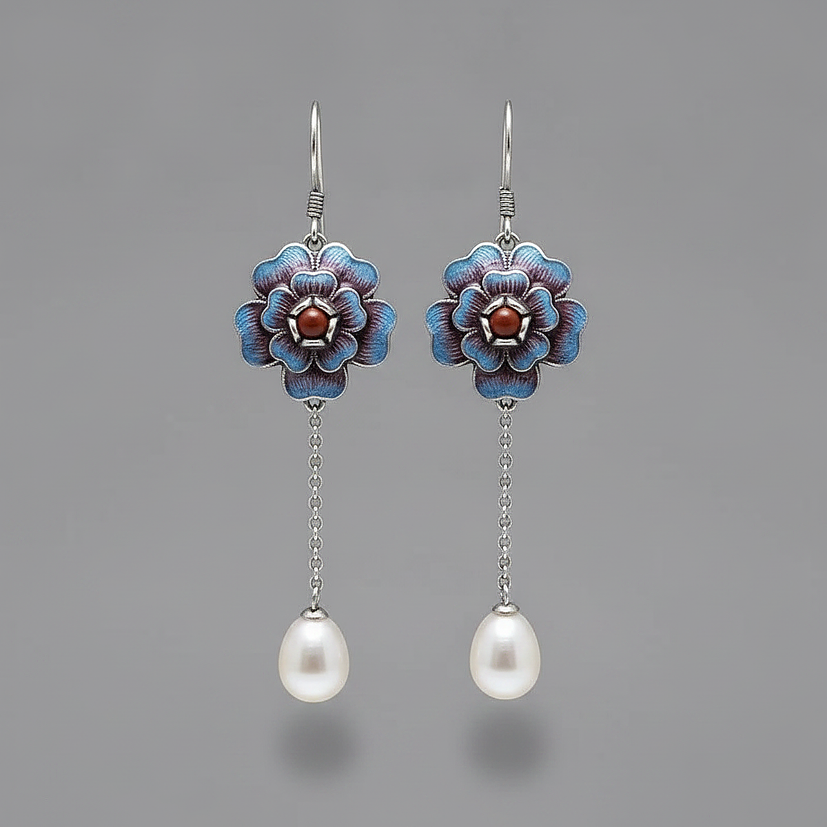 Boucles d’oreilles en perles opalines