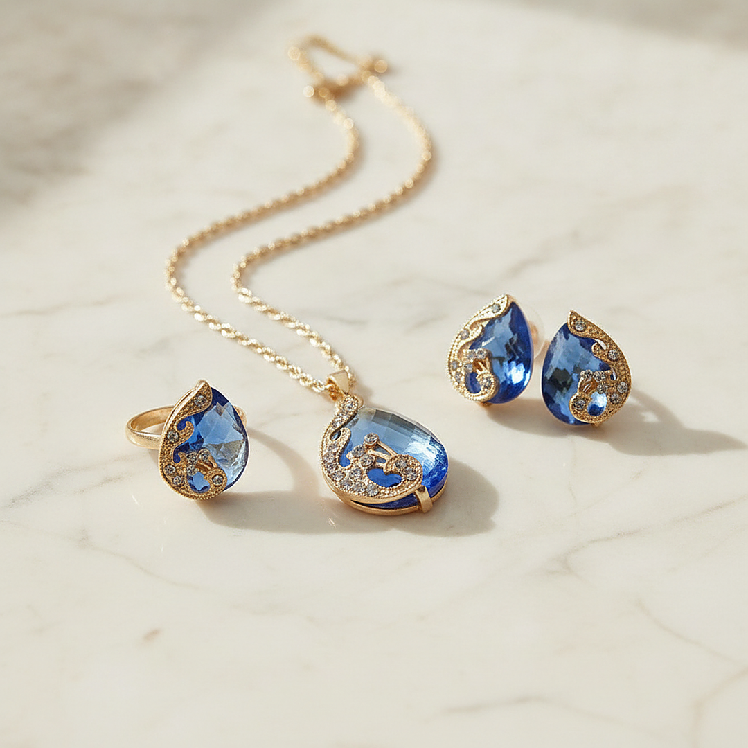 Pendientes de cristal Solene