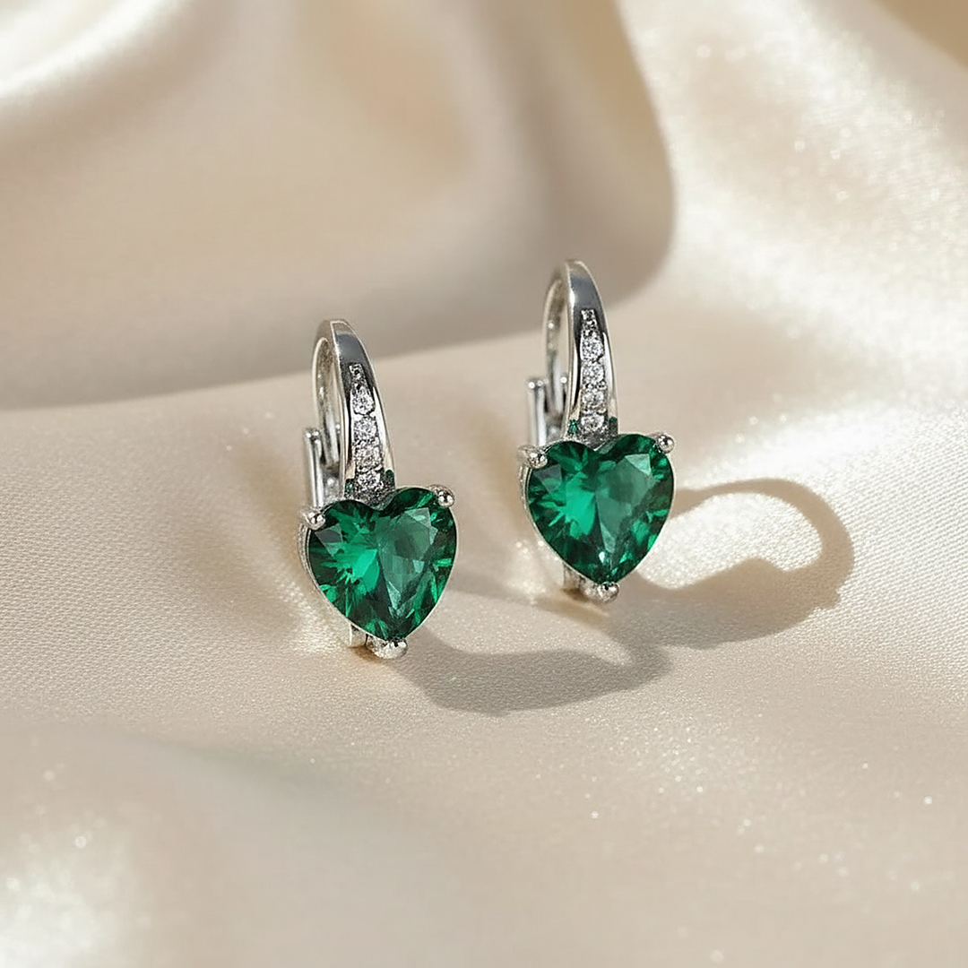 Náušnice Kaia Emerald