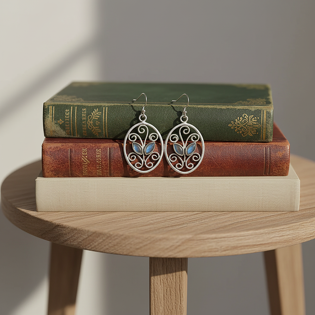 Valentine Moonstone Earrings