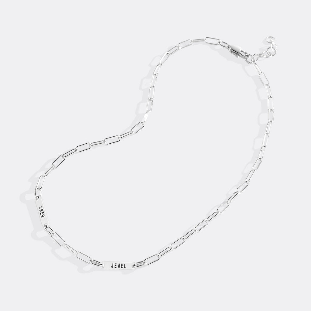 Collana con fermaglio e nomi personalizzati