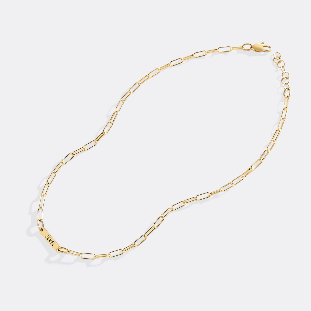 Collana con fermaglio e nomi personalizzati