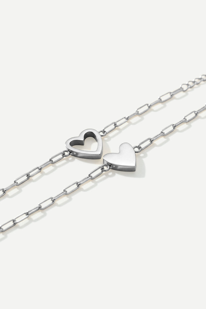 Perfekt passform hjerte armbåndsett