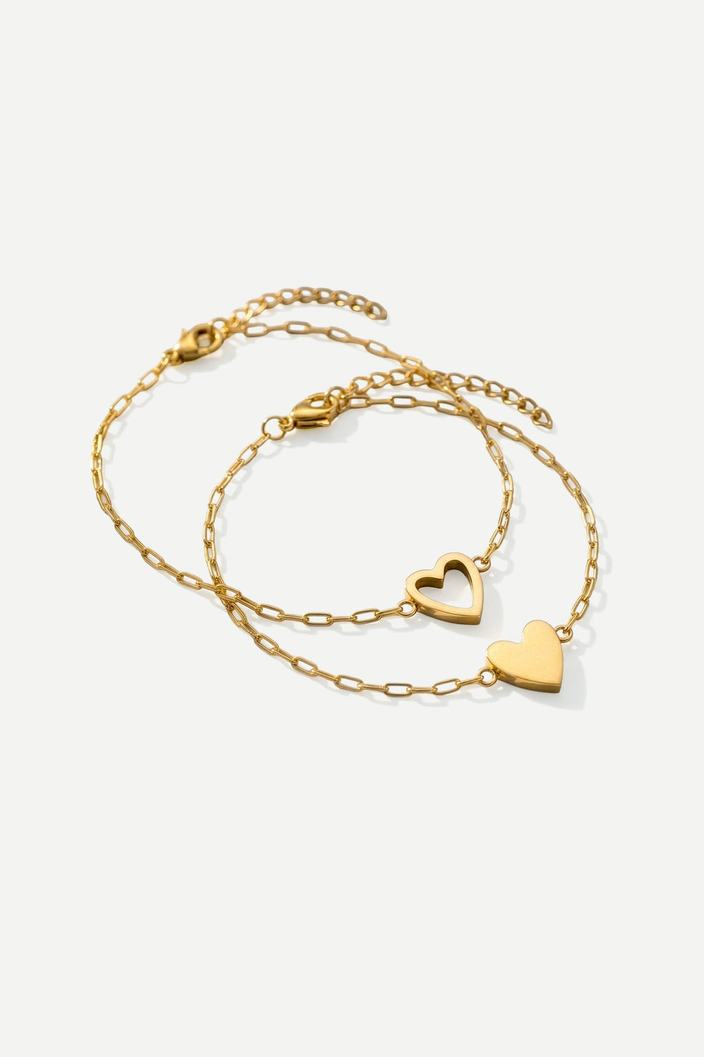 Set de Pulseras Corazón Ajuste Perfecto