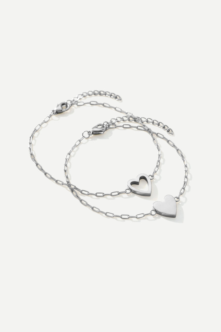 Perfekt passform hjerte armbåndsett