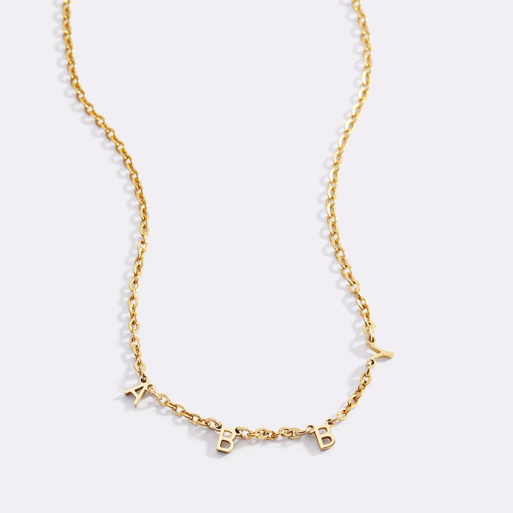 Personalized Minimalist Letter Necklace