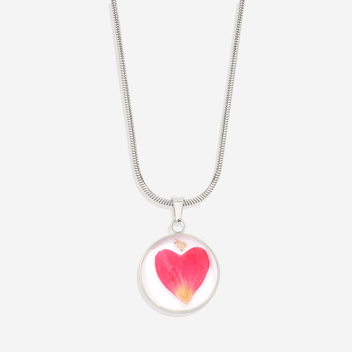 Pressed Birth Flower Necklace